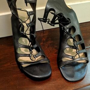 Black Strappy Heels